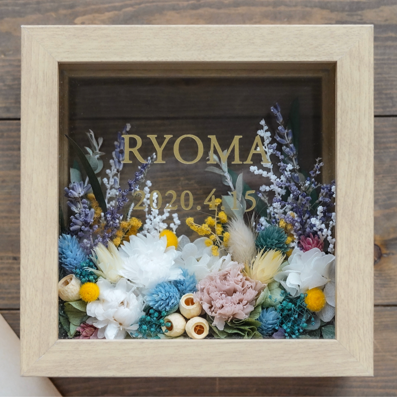 名入れ|ジャルダン・デ・フルール フラワーフレームS