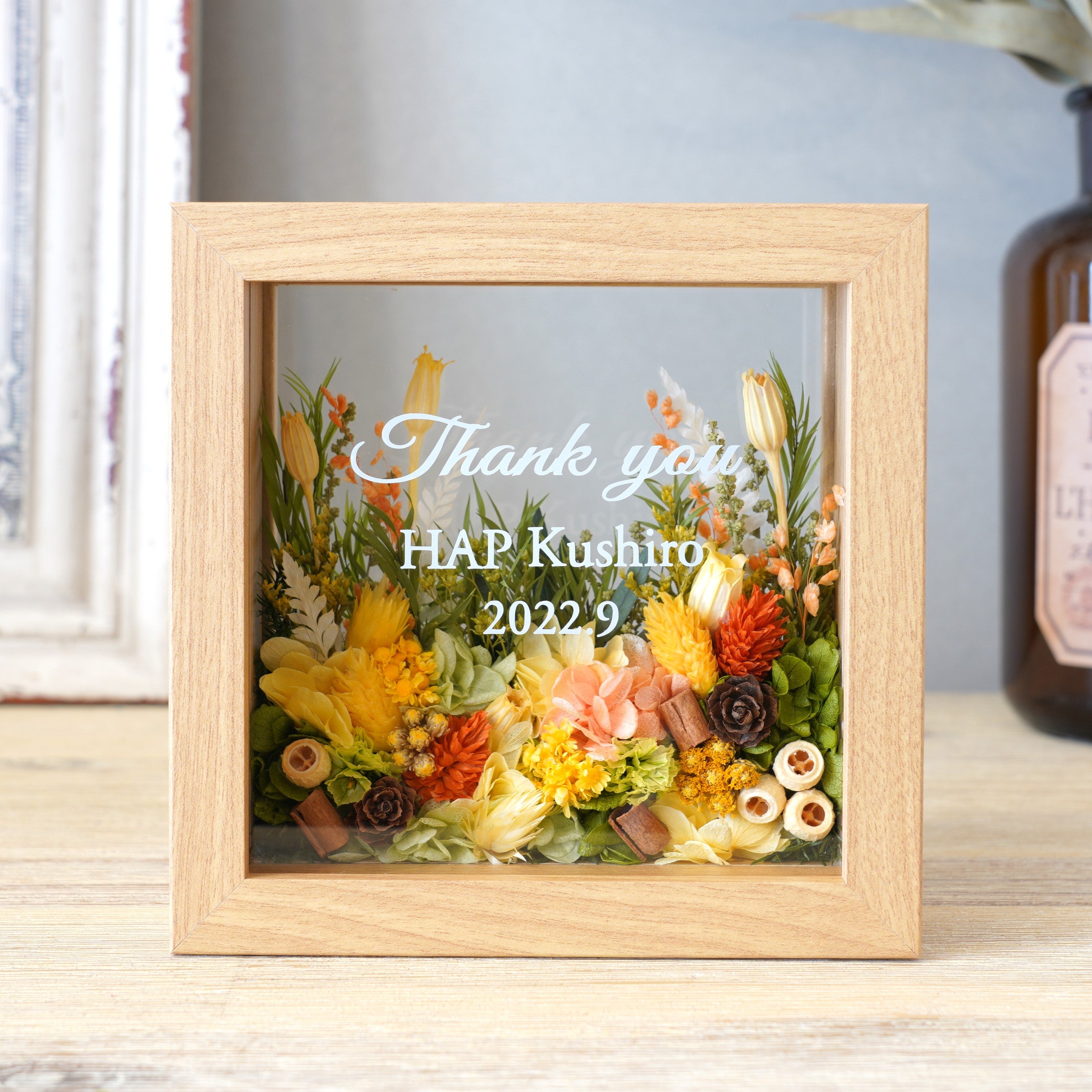 名入れ|ジャルダン・デ・フルール フラワーフレームS