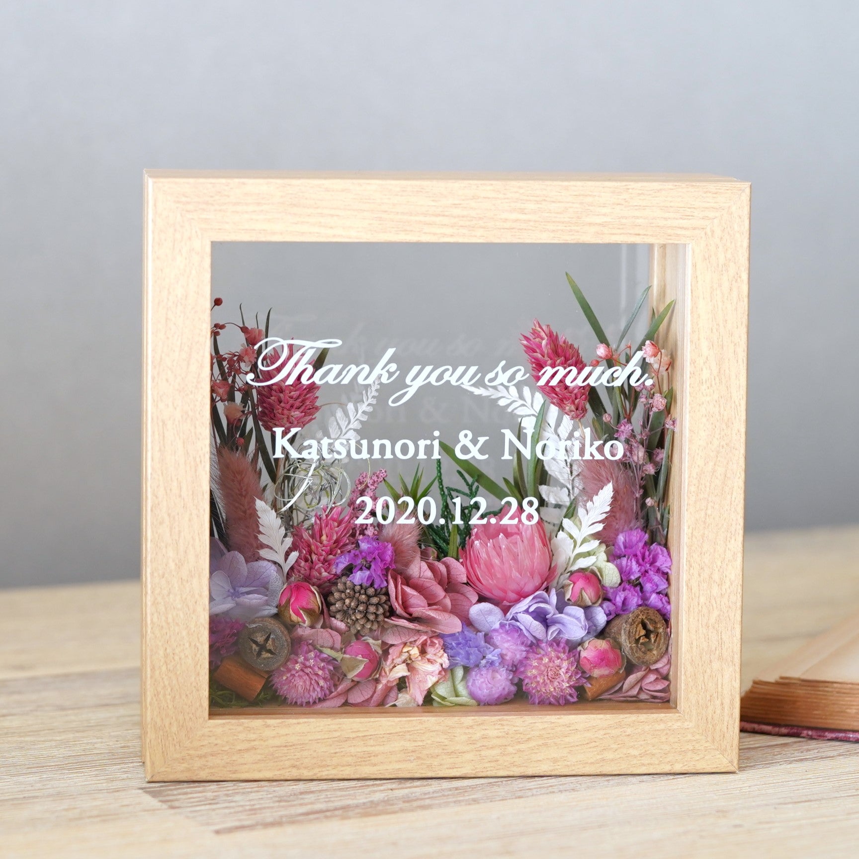 名入れ|ジャルダン・デ・フルール フラワーフレームS