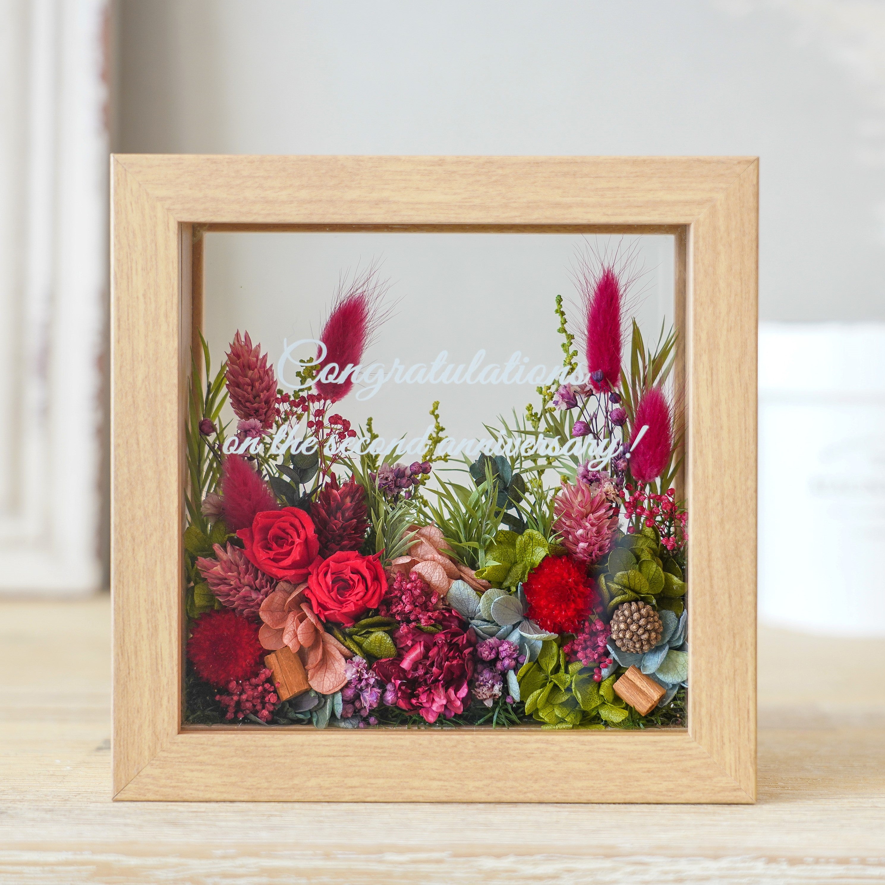 名入れ|ジャルダン・デ・フルール フラワーフレームS