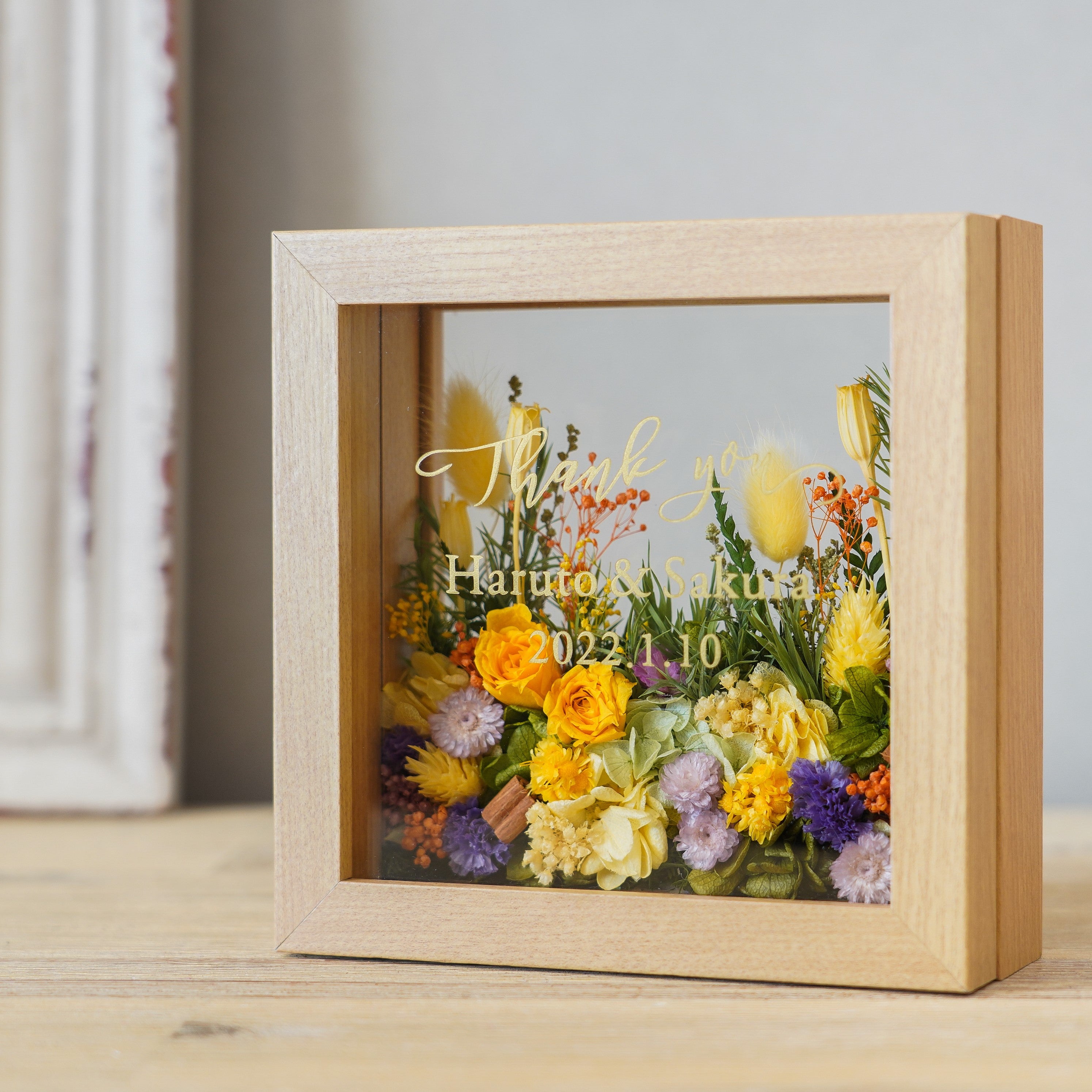 名入れ|ジャルダン・デ・フルール フラワーフレームS