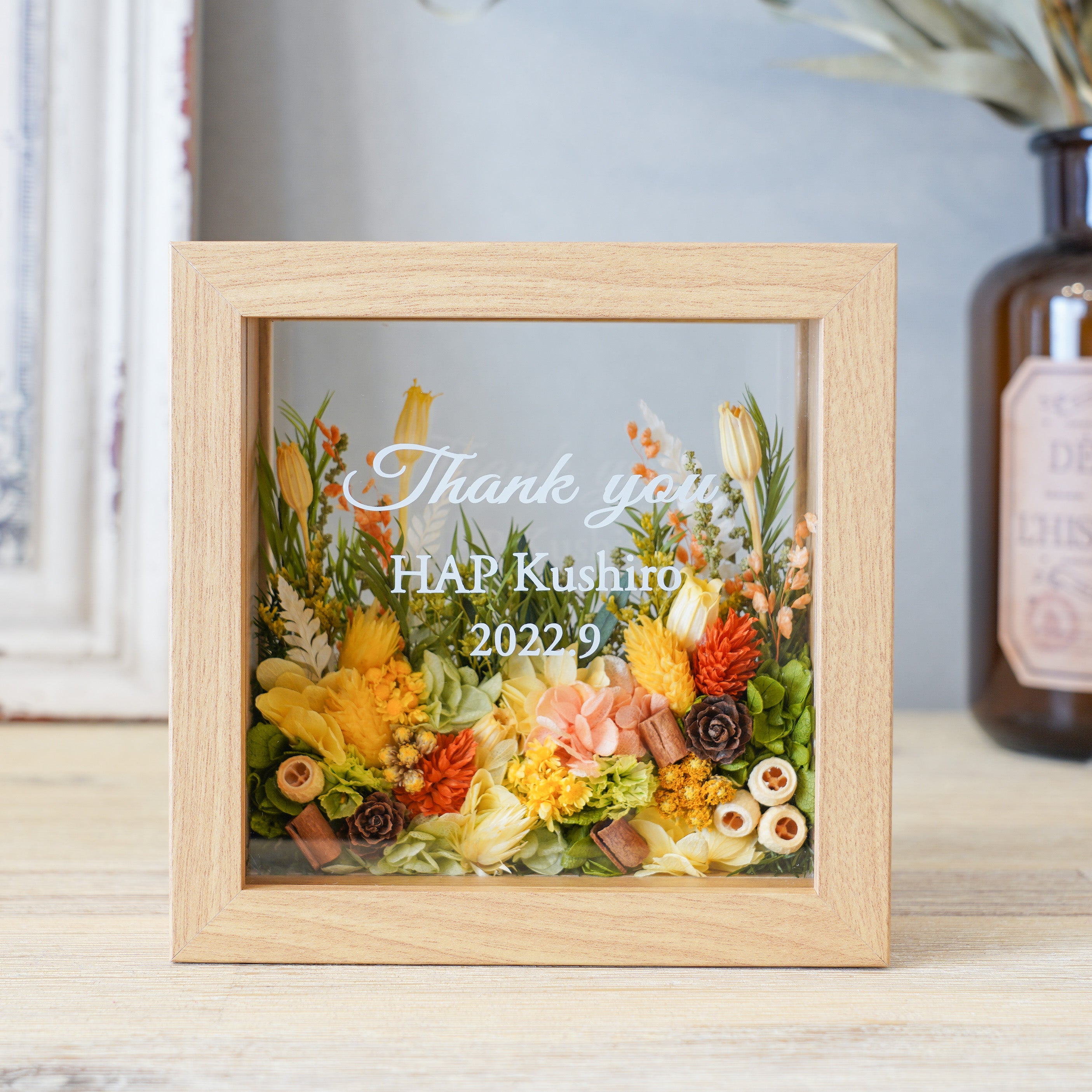 名入れ|ジャルダン・デ・フルール フラワーフレームS