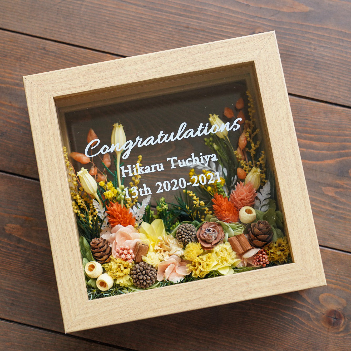 名入れ|ジャルダン・デ・フルール フラワーフレームS