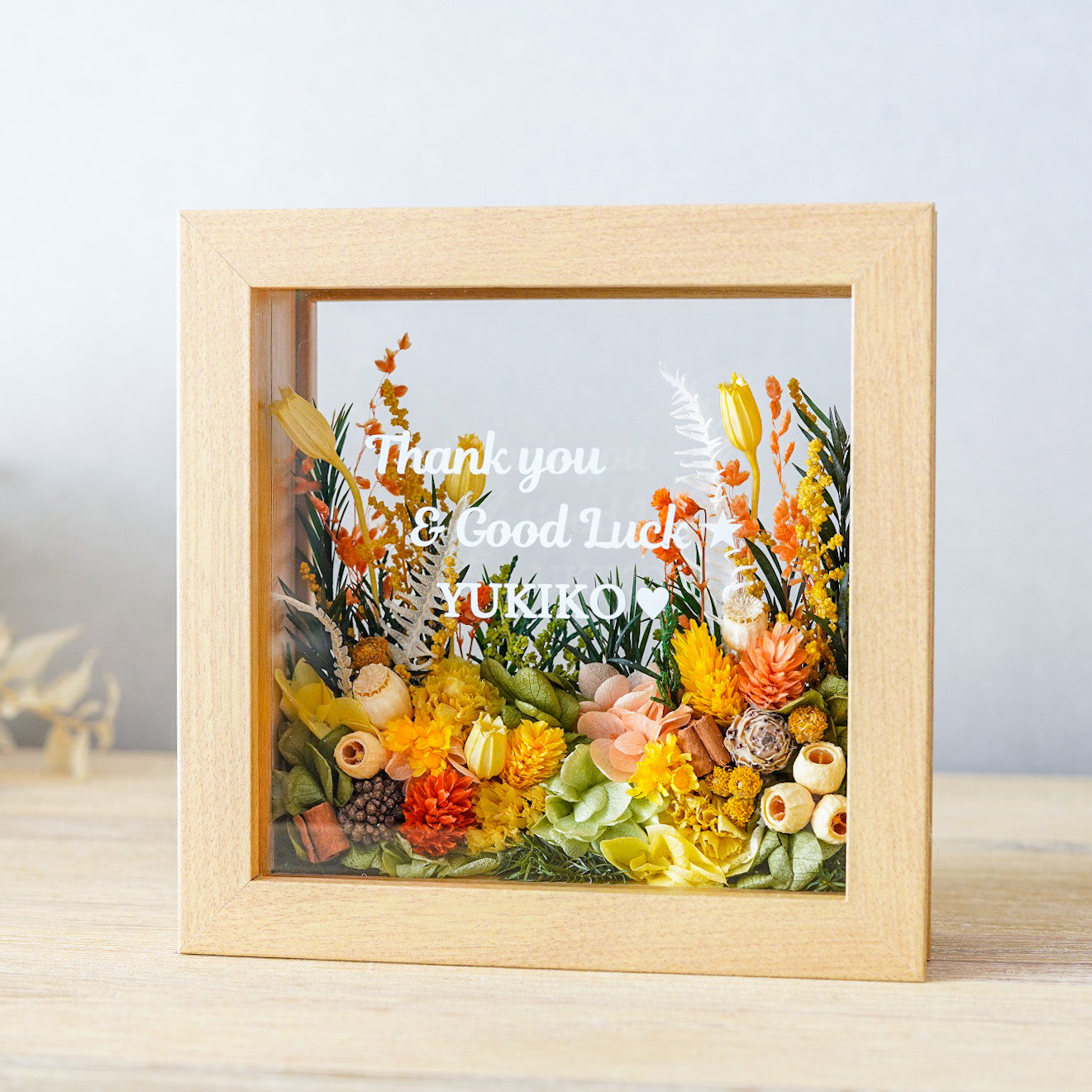 名入れ|ジャルダン・デ・フルール フラワーフレームS